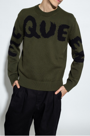 Tシャツ・カットソー ALEXANDER MCQUEEN Women Sweater 752345QZAJ50305 GREEN グリーン（緑）系 alexander mcqueen(アレキサンダー